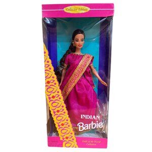 Dolls Of The World Indian Barbie 1995 Collector Edition Vintage Mattel #14451